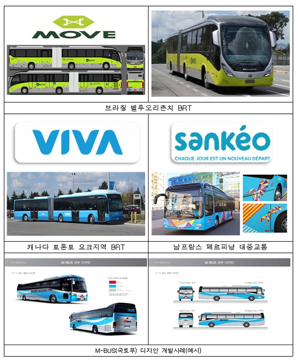 세계 주요 BRT 브랜드 디자인 사례