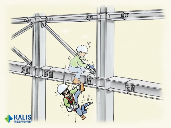 ▲건설현장 안전사고-추락1 이미지/제공=국토안전관리원
