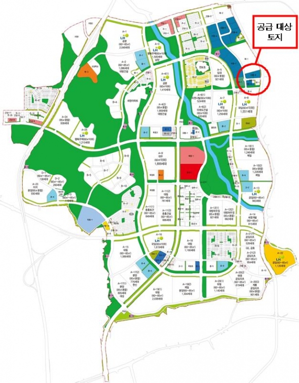공급대상 토지 위치도/제공=LH