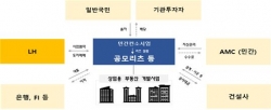 ▲공모형 개발리츠 사업구조/출처=국토교통부