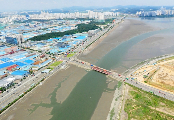 송도5교 항공사진/제공=인천경제자유구역청