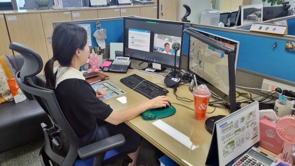 온라인 교육 모습/사진제공=한국교육시설안전원