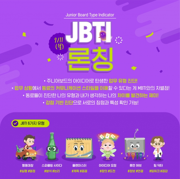 ▲업무 성향 분석 프로그램 ‘JBTI’론칭 홍보 포스터 이미지/제공=롯데건설