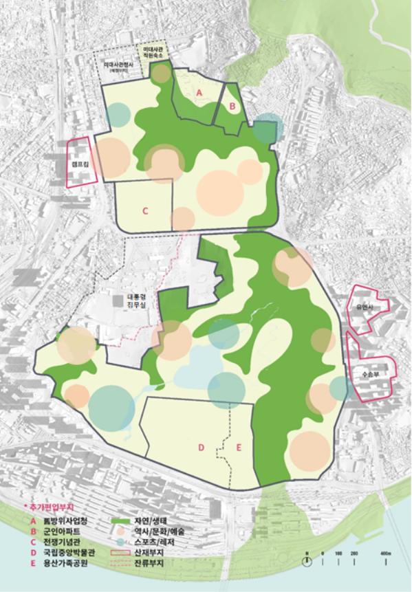 ▲용산공원 기본구상도/출처=국토교통부