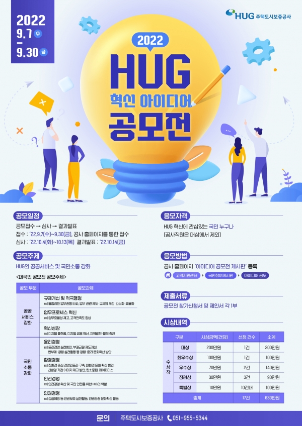 △혁신아이디어 공모전 포스터/제공=HUG