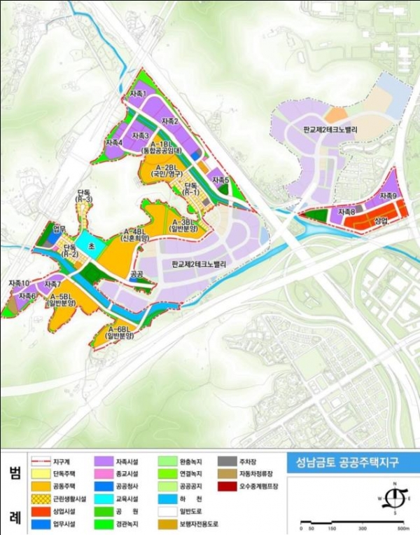 △성남금토 상업시설용지 토지이용계획도/출처=LH
