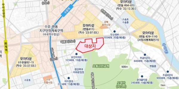 △번동 441-3일대 신속통합기획 위치도/제공=서울시