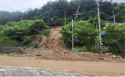 △수해피해 전경(법전~춘양간 34km175부근)/제공=국가철도공단