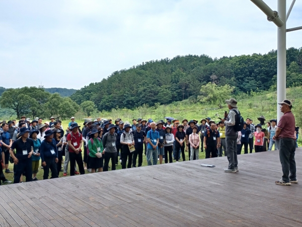 윤영구 회장이 인사말을 하고 있다./사진=한국건설기술인협회