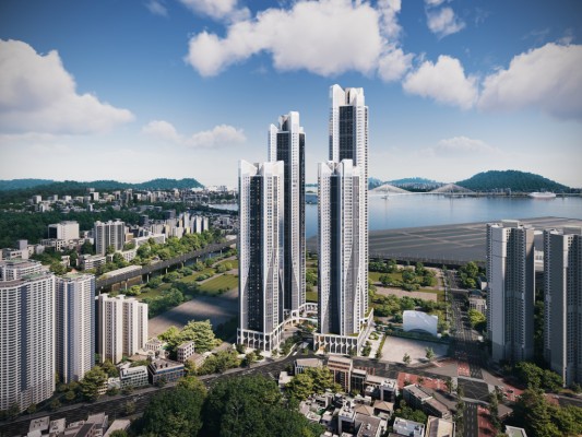 블랑 써밋 74 오피스텔 조감도/제공=대우건설