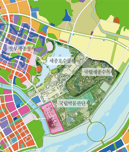 국립박물관단지 및 국립국가기록박물관 위치도/제공=행복청